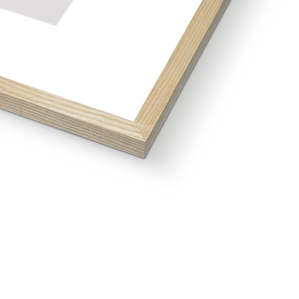 Natural wooden frame