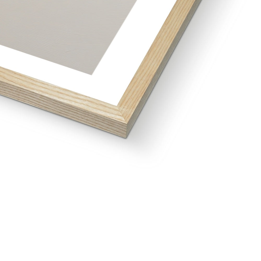 Natural wooden frame