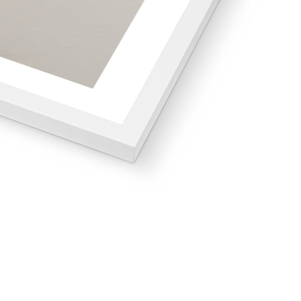 White wooden frame